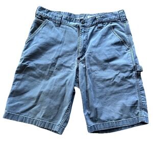 Carhartt Mens Shorts Canvas Carpenter Work Shorts Gray 34